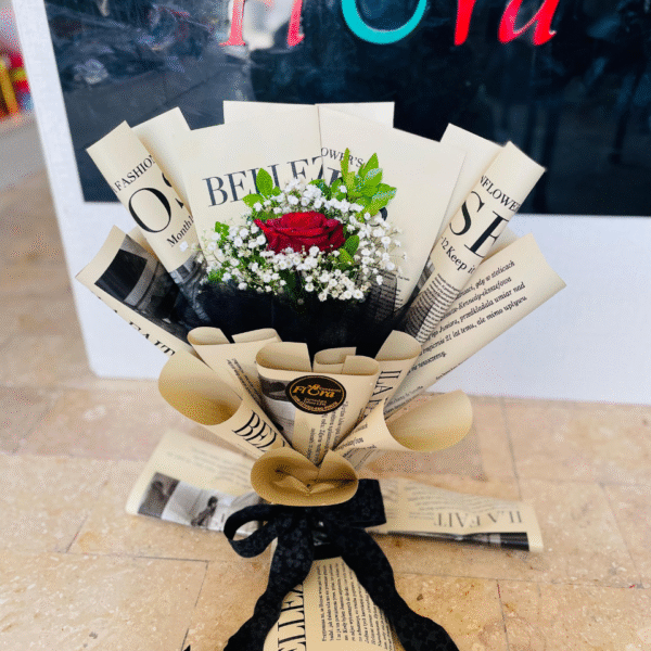 The Vintage Love Letter Rose Bouquet