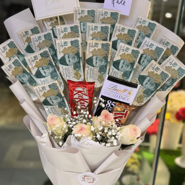 Eid Mubarak Money & Chocolate Bouquet