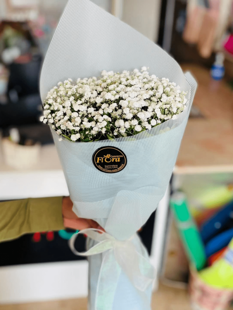 42-min White Baby's Breath Cloud Bouquet - Image 1