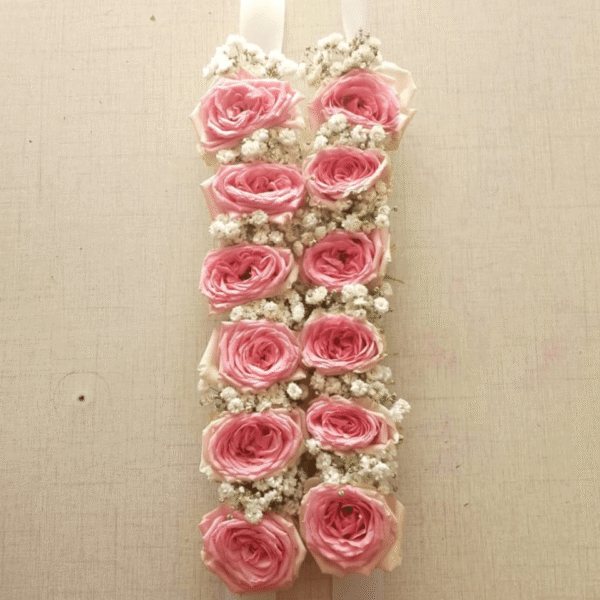Sweet Pink Roses Gajra Bracelets
