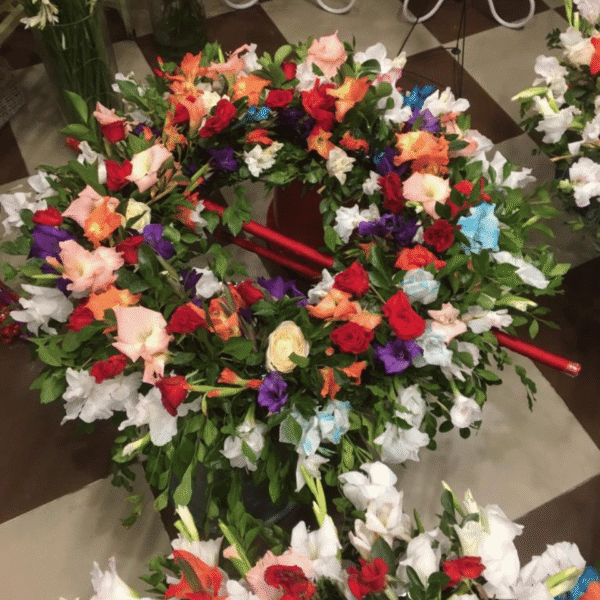 Rainbow Grandeur Remembrance Wreath